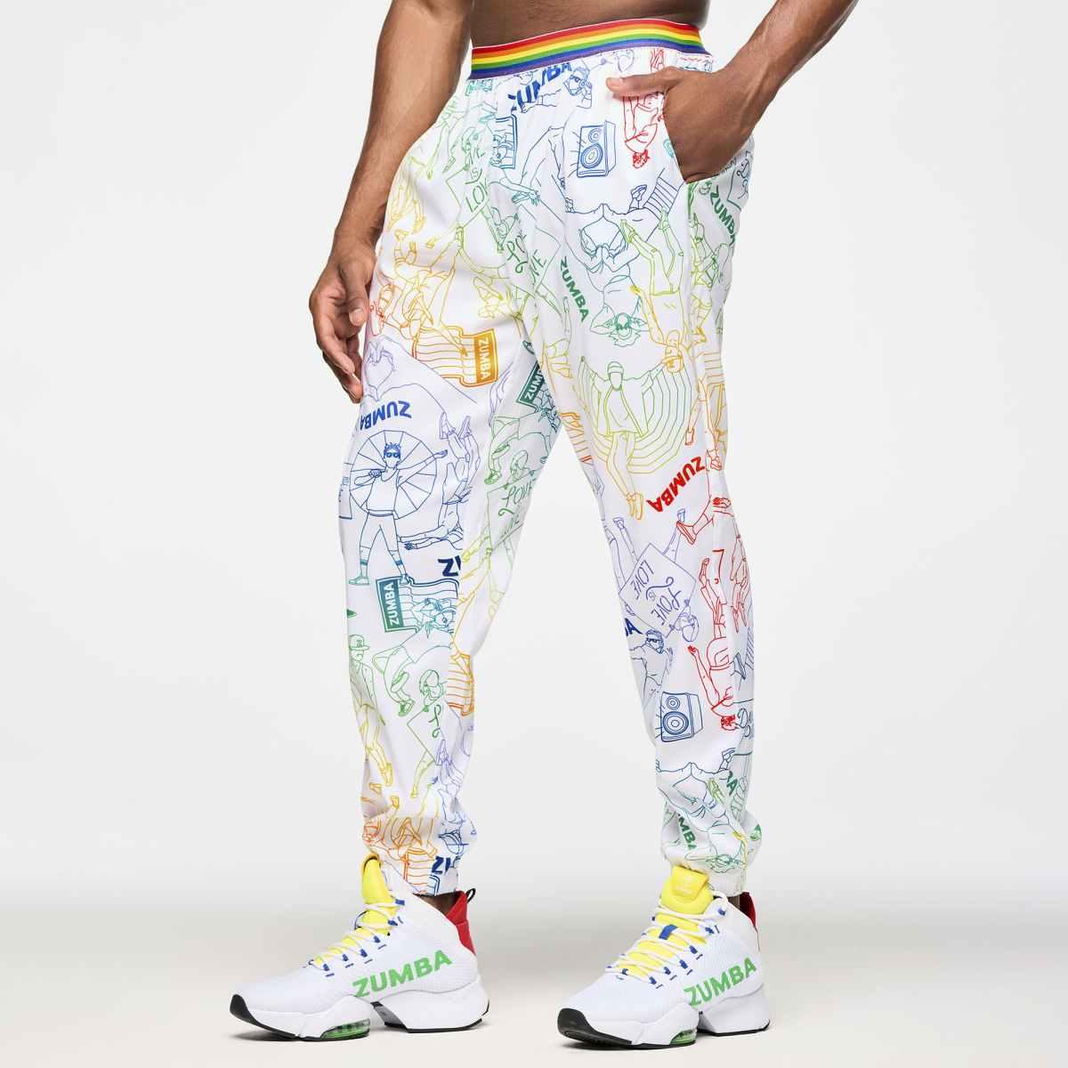 Zumba Elastic Waistband Slouch Woven Pants