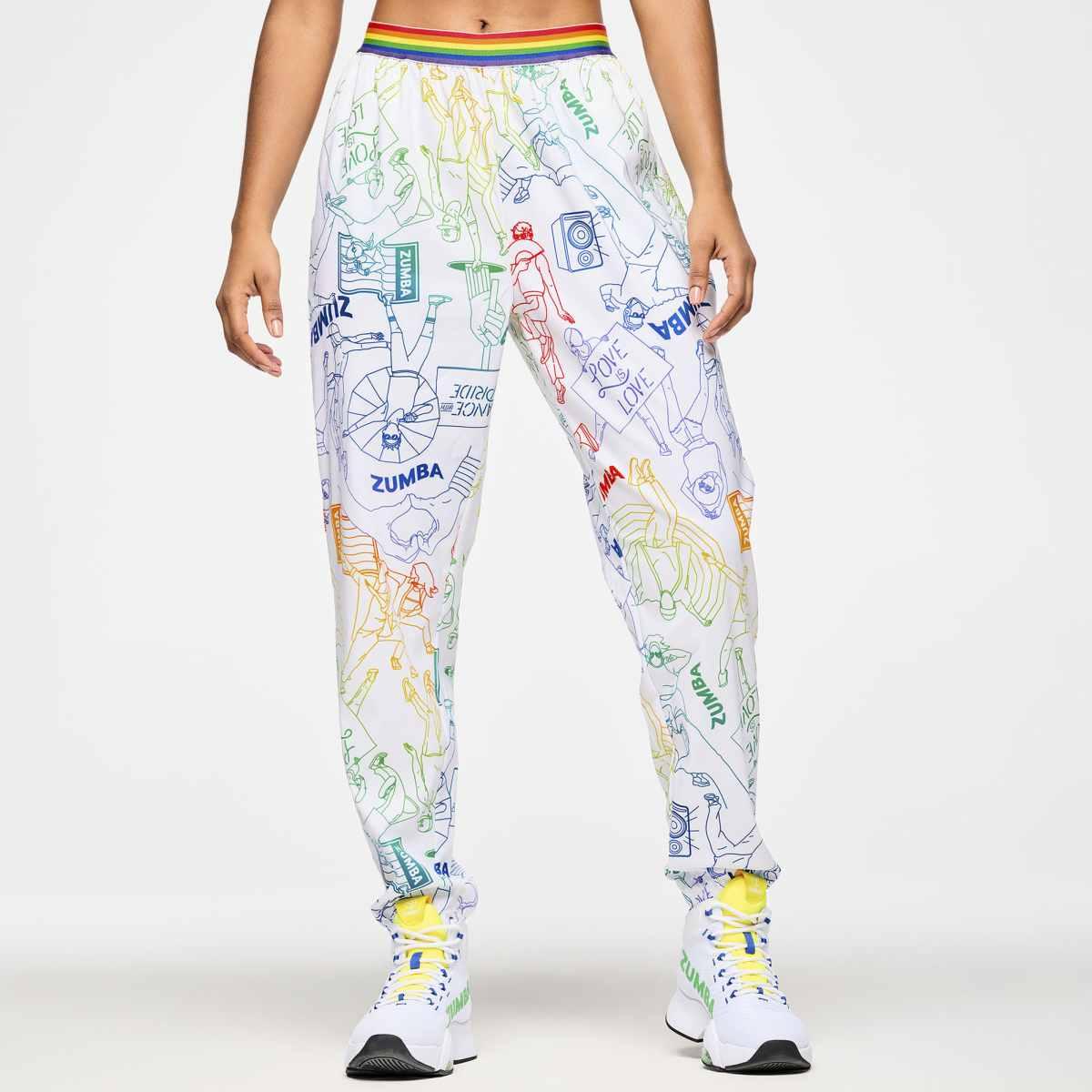Zumba Elastic Waistband Slouch Woven Pants