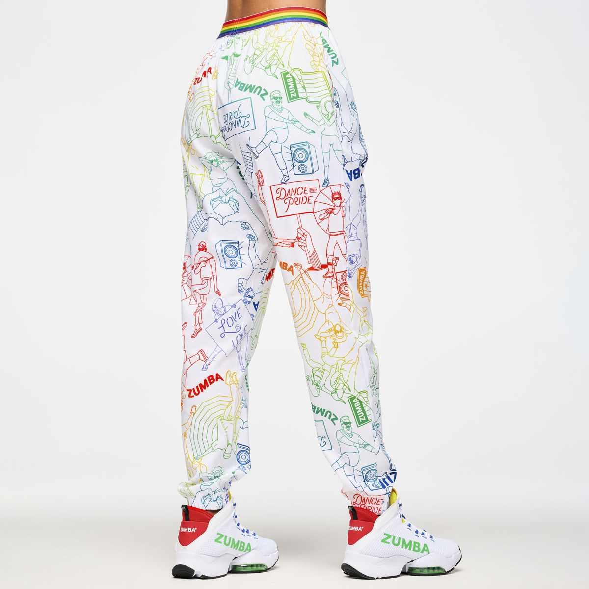Zumba Elastic Waistband Slouch Woven Pants