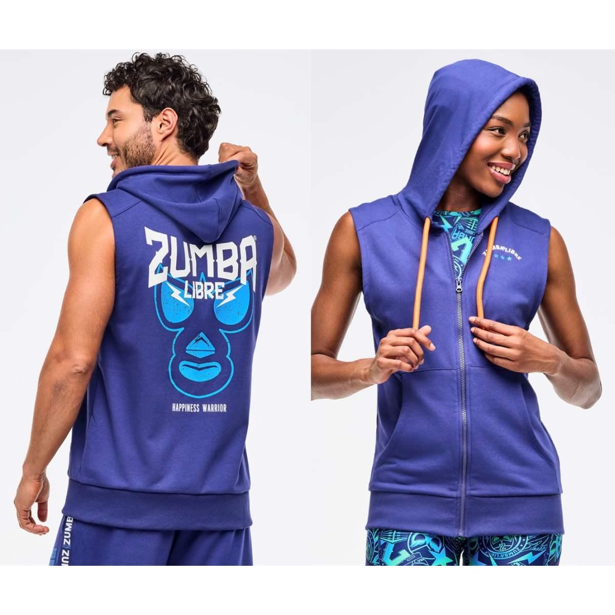 Zumba Libre Men's Sleeveless Zip-Up Hoodie