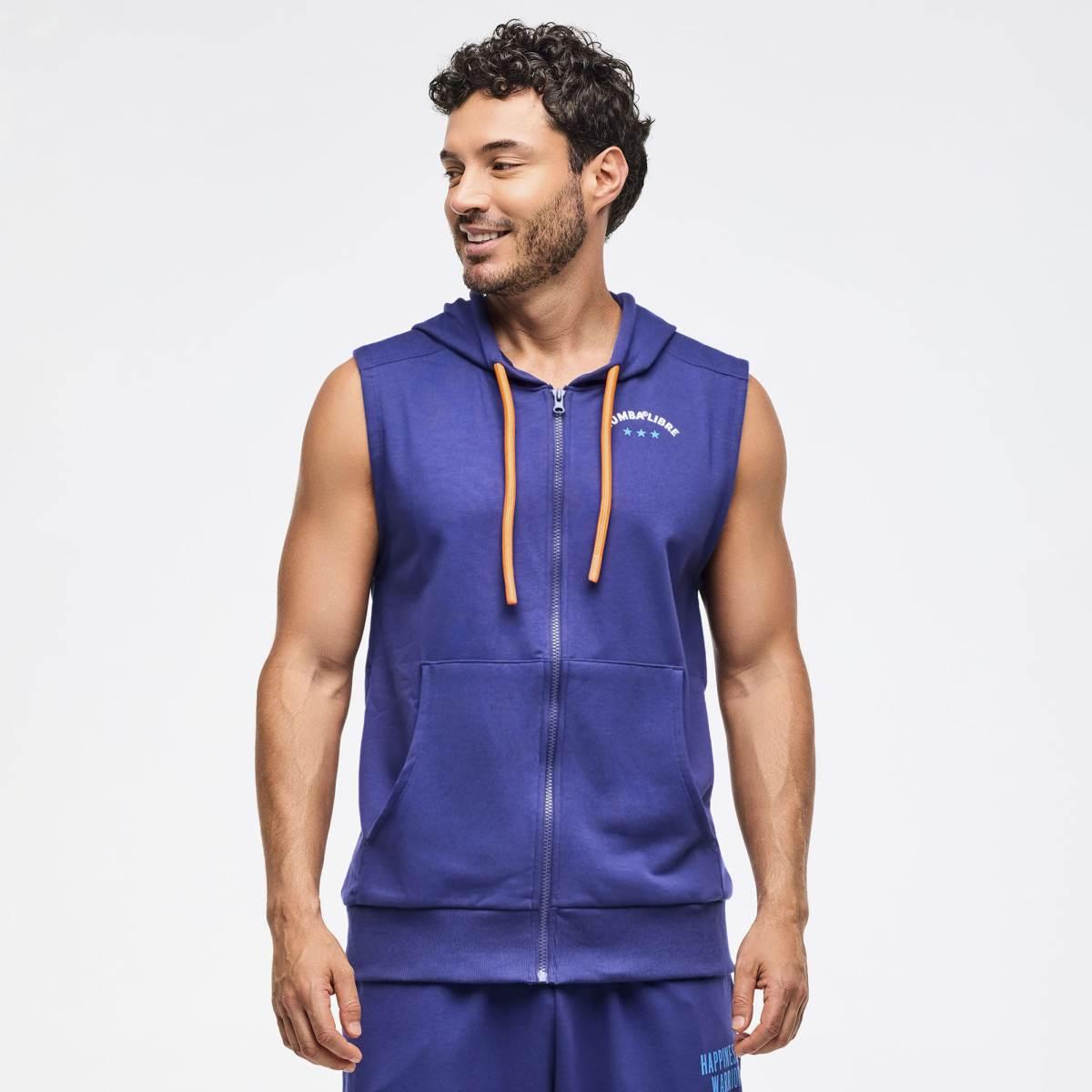 Zumba Libre Men's Sleeveless Zip-Up Hoodie
