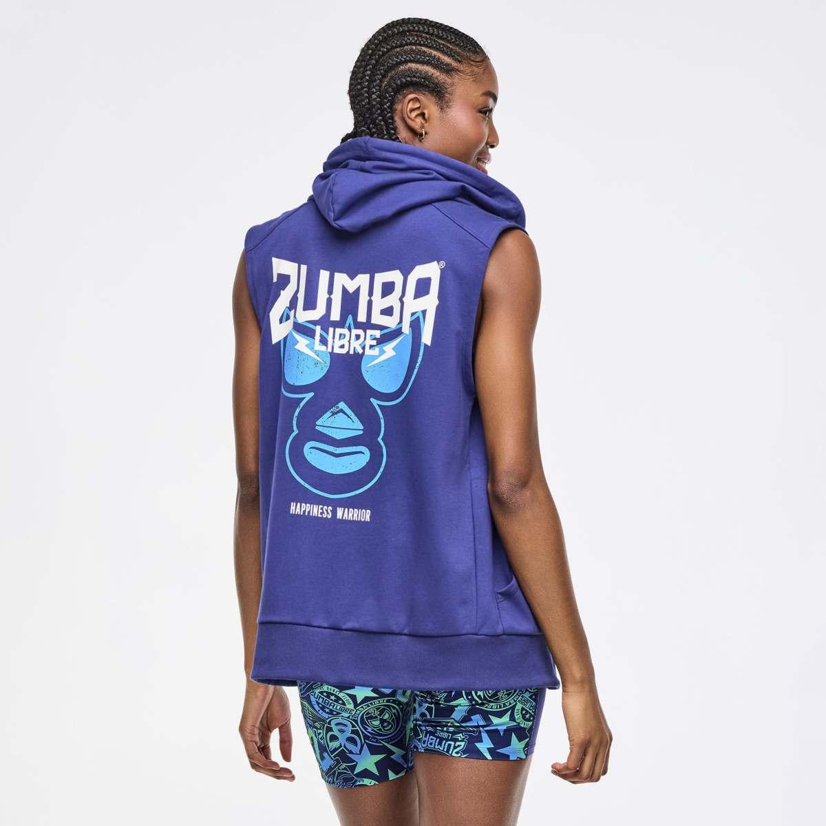 Zumba Libre Men's Sleeveless Zip-Up Hoodie