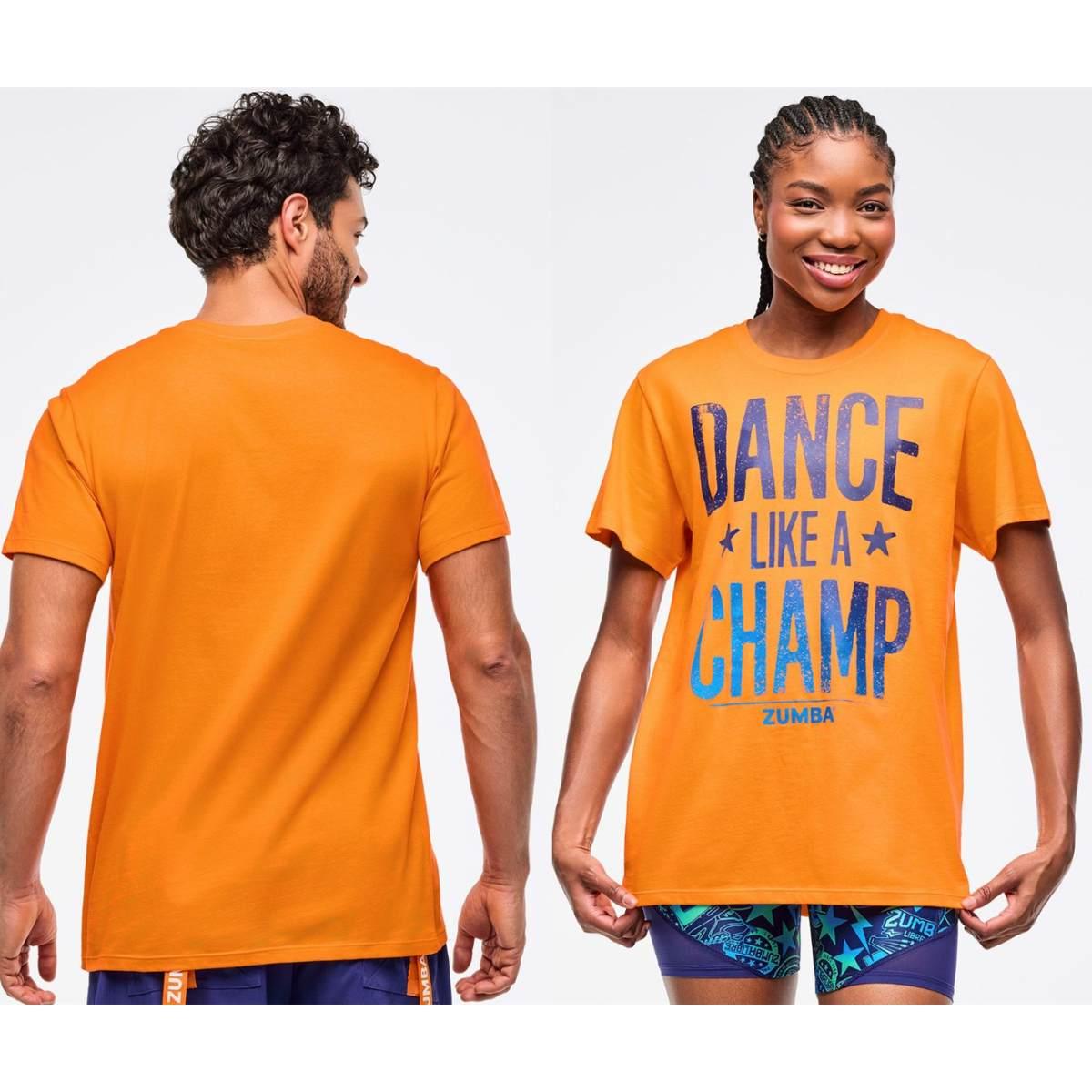 Zumba Libre Crew Neck Tee - Orange Punch