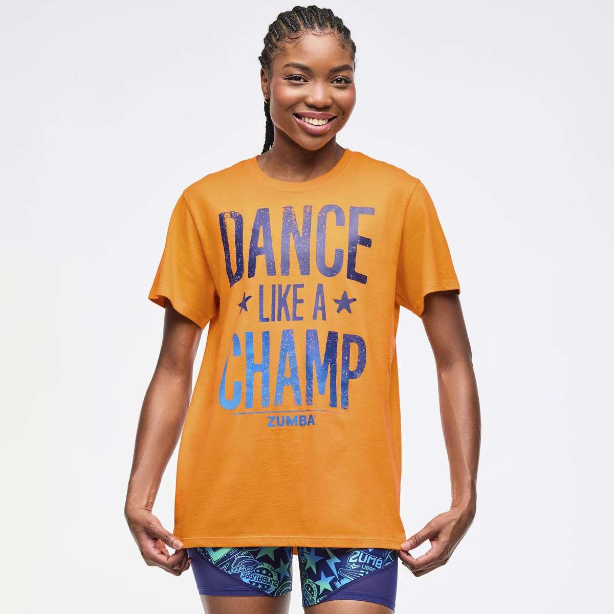 Zumba Libre Crew Neck Tee - Orange Punch