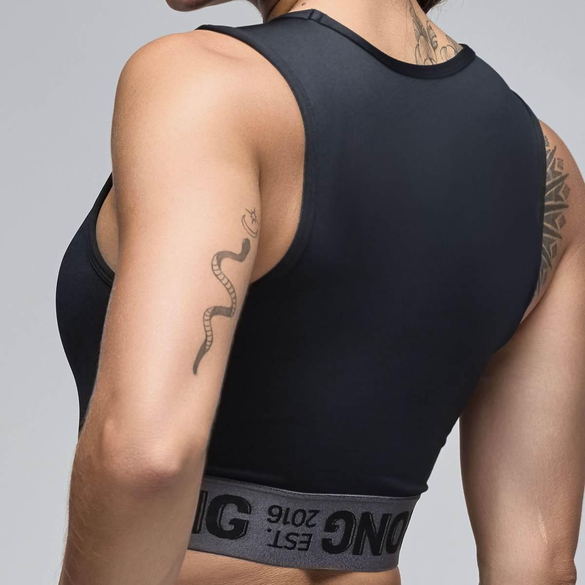 STRONG iD Crop Tank With Elastic Waistband
