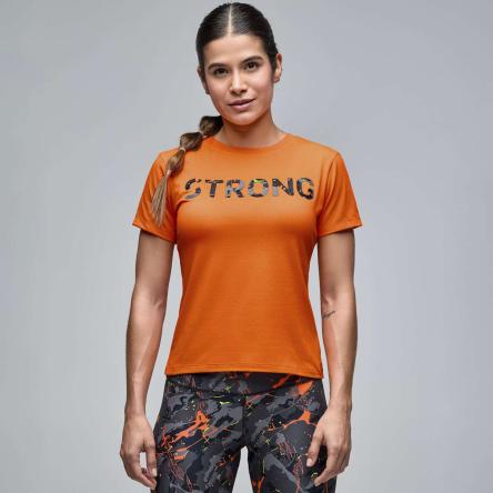 STRONG iD Fitted Short Sleeve Top - Orange