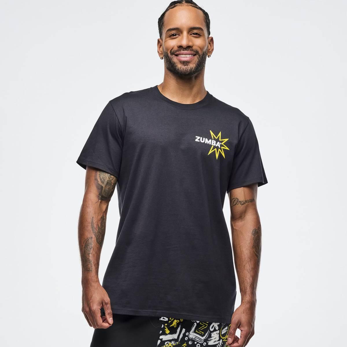 Sizzlin' Crew Neck Tee - Bold Black