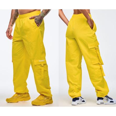 Apres Zumba High Rise Cargo Pants With Tassels