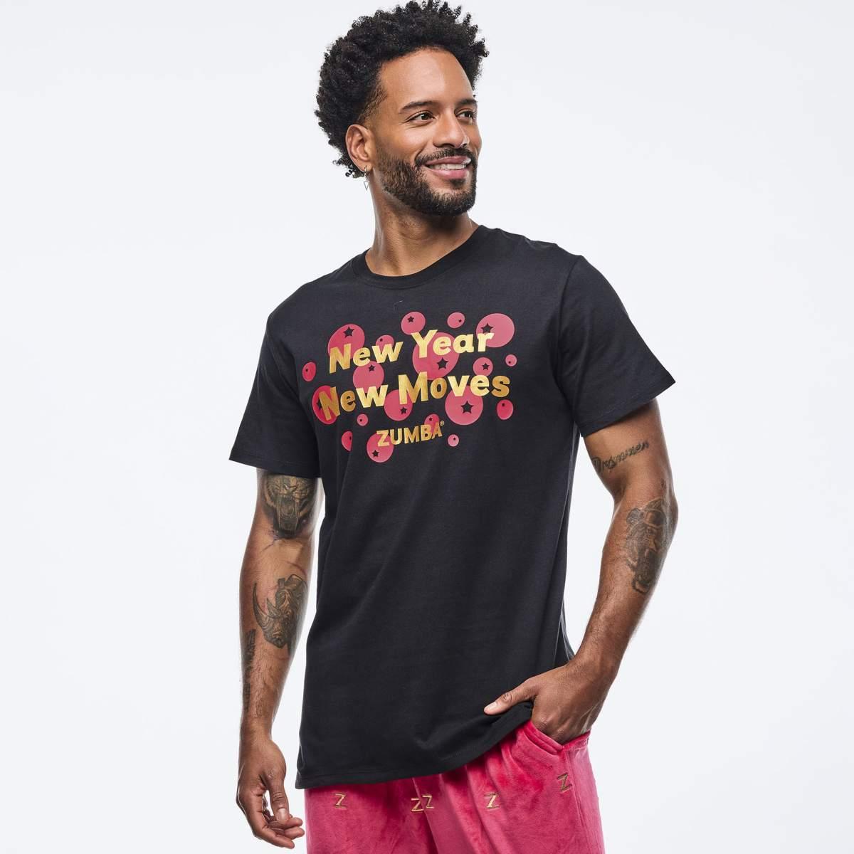 Zumba Holiday Unisex Crew Neck Tee - Black