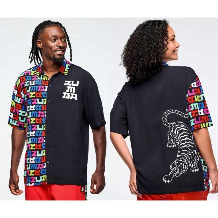 Eastern Flavor Men's Short Sleeve Button Up