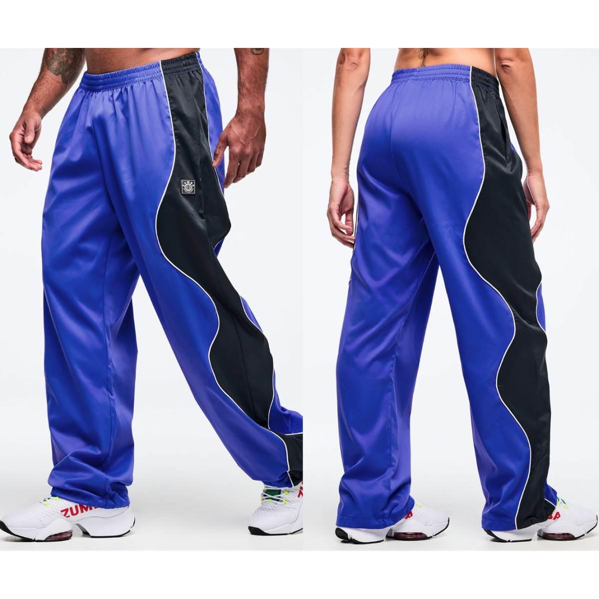 Latin Movement Wavy Track Pants - So Into Blue