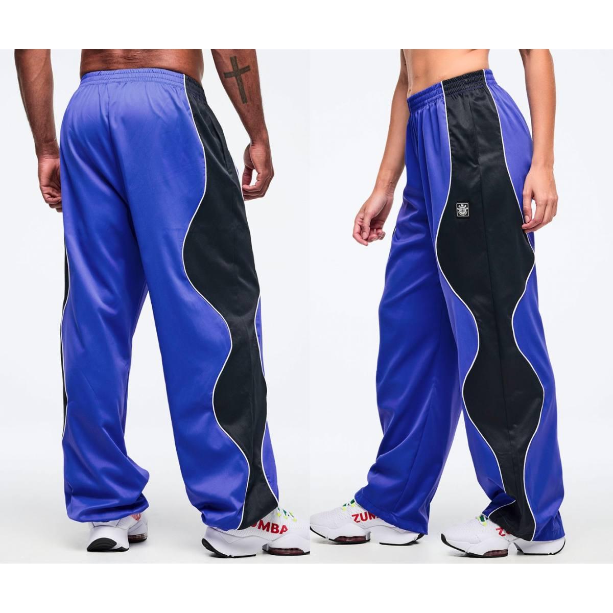 Latin Movement Wavy Track Pants - So Into Blue