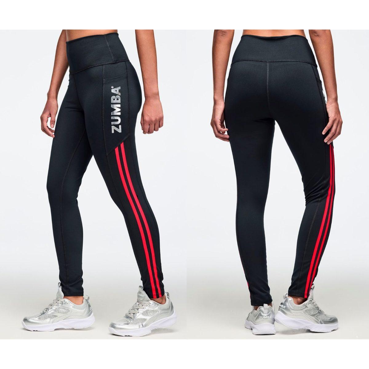 Zumba 25 High Rise Ankle Leggings - Bold Black