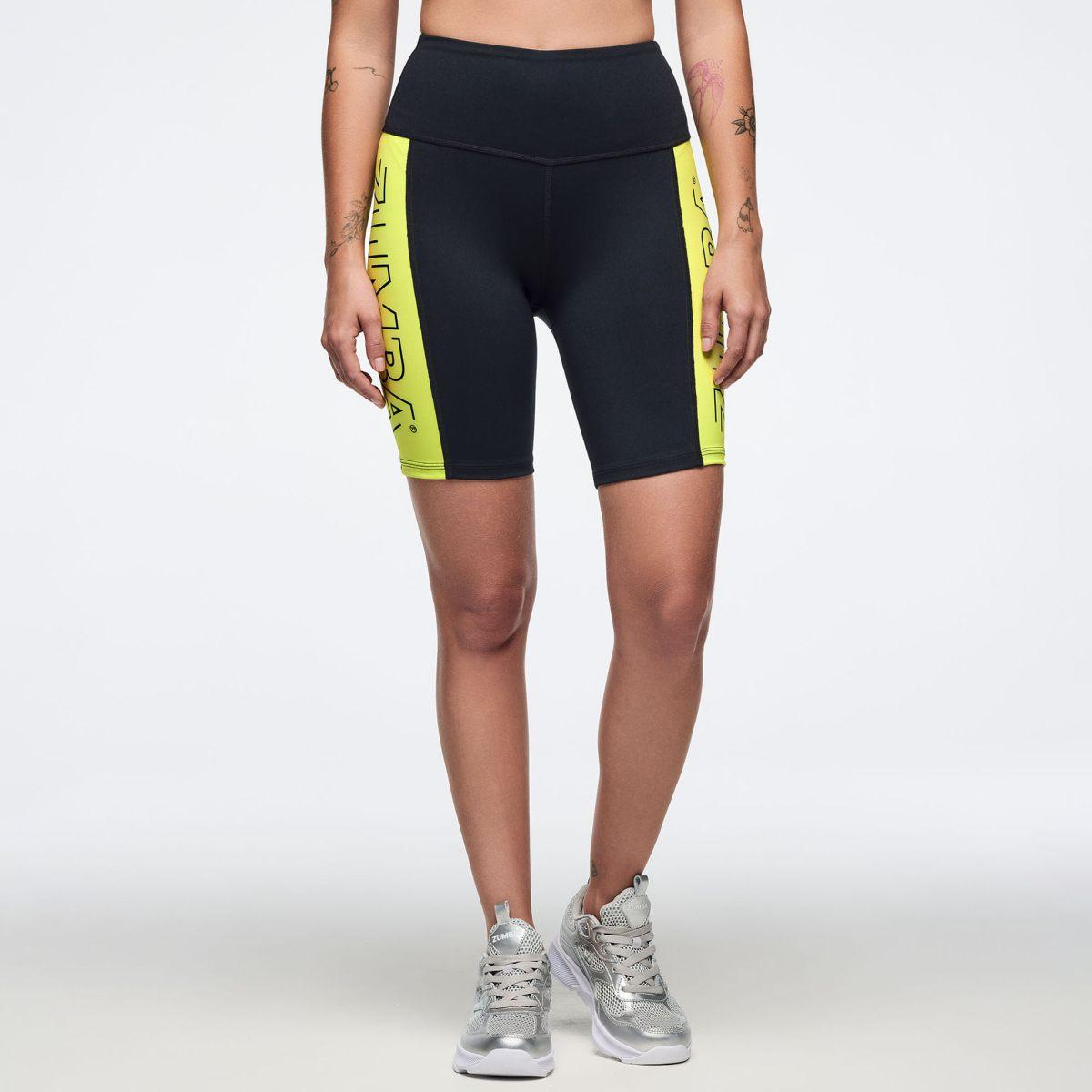 Zumba 25 High Waisted Biker Shorts