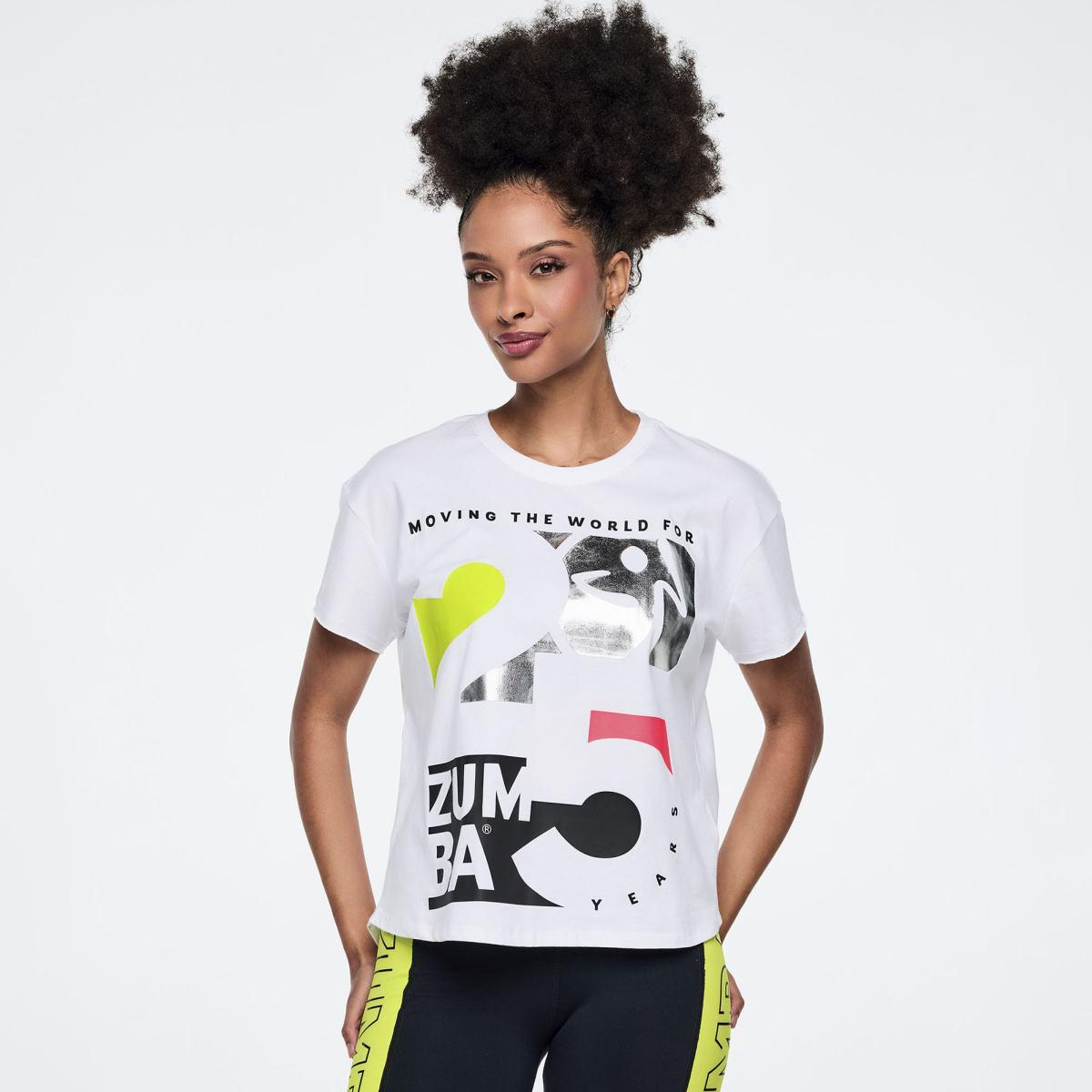 Zumba 25 High Low Crew Neck Top