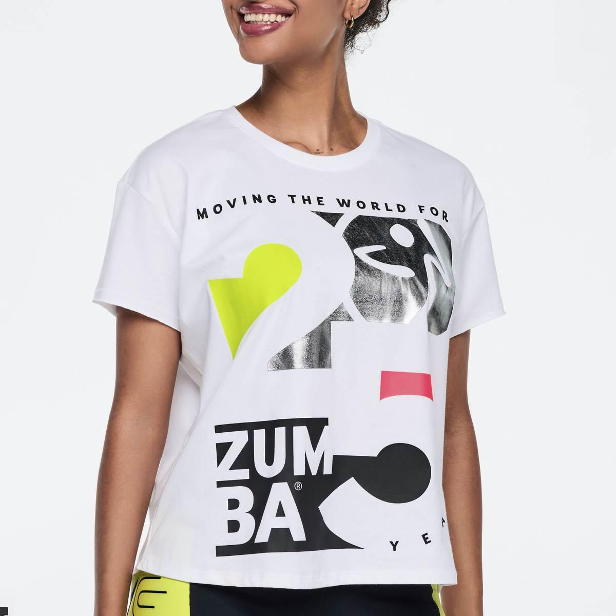 Zumba 25 High Low Crew Neck Top