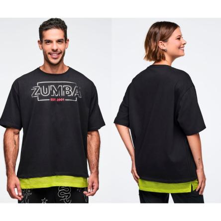 Zumba 25 Men's Tee With Double Layered Hem