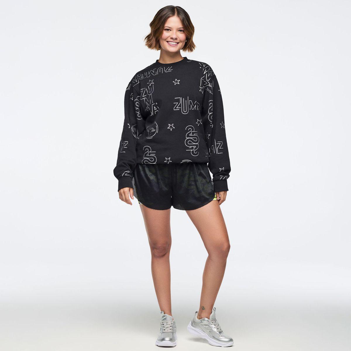 Zumba 25 Unisex Pullover Sweatshirt - Black/Silver