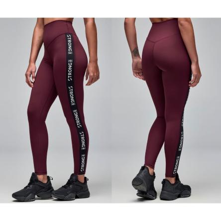 STRONG iD Ultra High Rise Ankle Leggings - Dark Burgundy