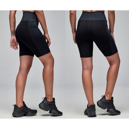 STRONG iD High Waisted Biker Shorts With Pockets - Black