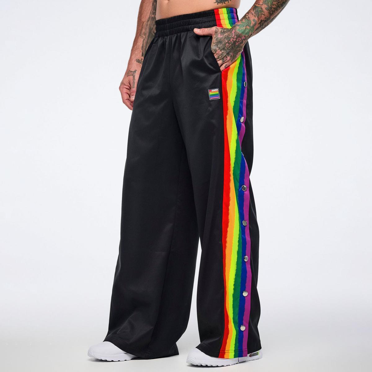 Pride Wide Leg Pants Side Snaps