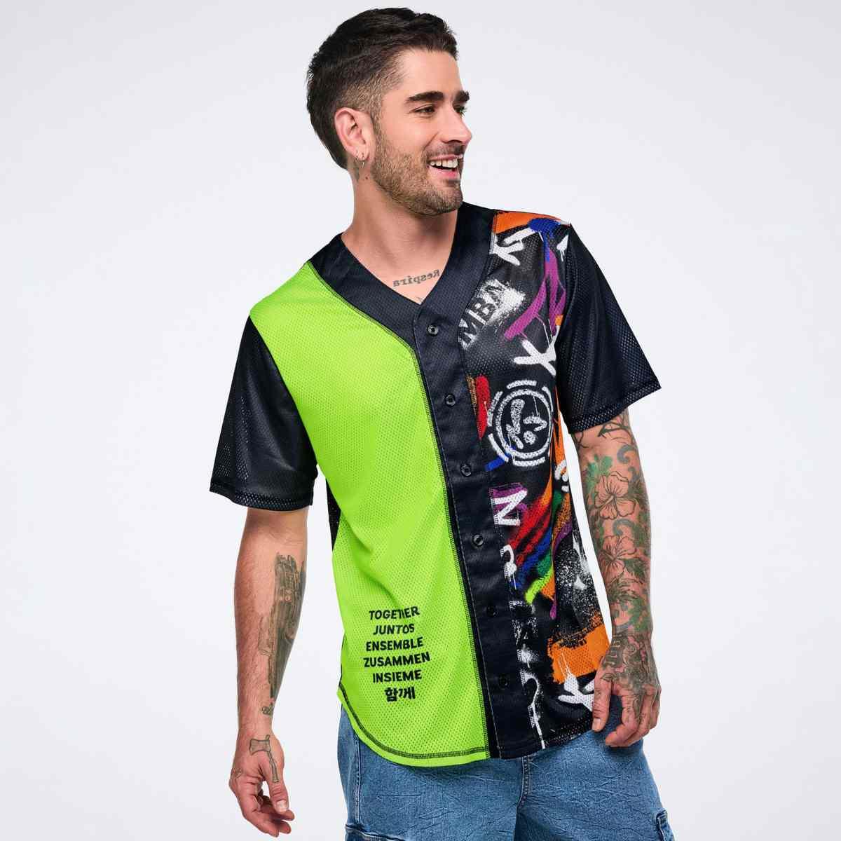 Pride Baseball Button Up