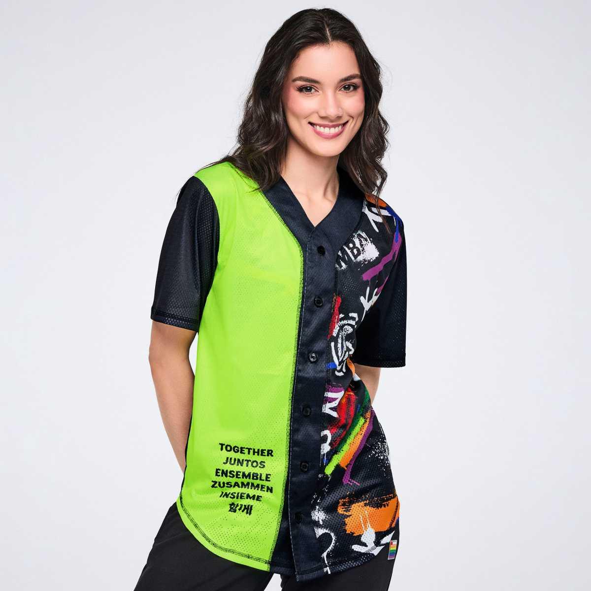 Pride Baseball Button Up