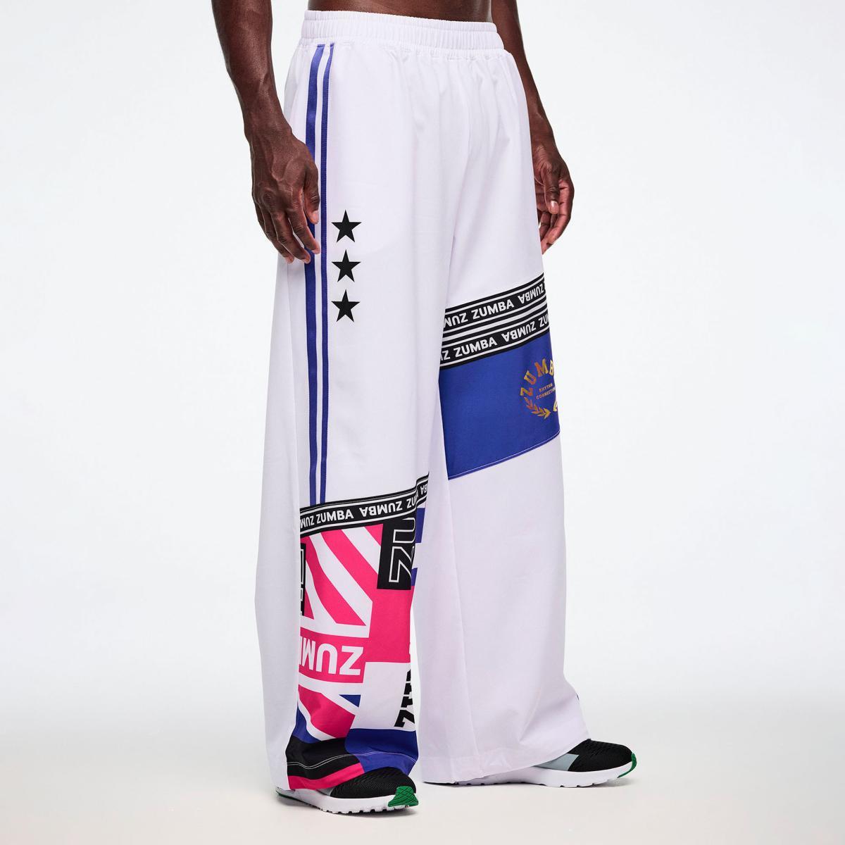 Worldwide High Waisted Wide Leg Track Pants