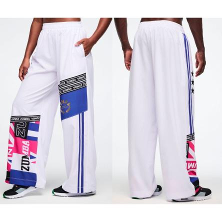 Worldwide High Waisted Wide Leg Track Pants