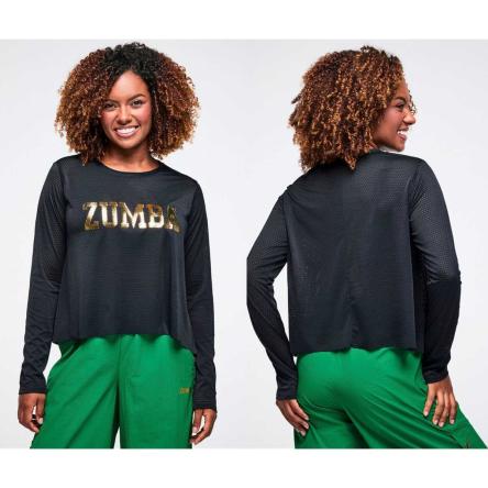 Worldwide Long Sleeve Loose Mesh Top