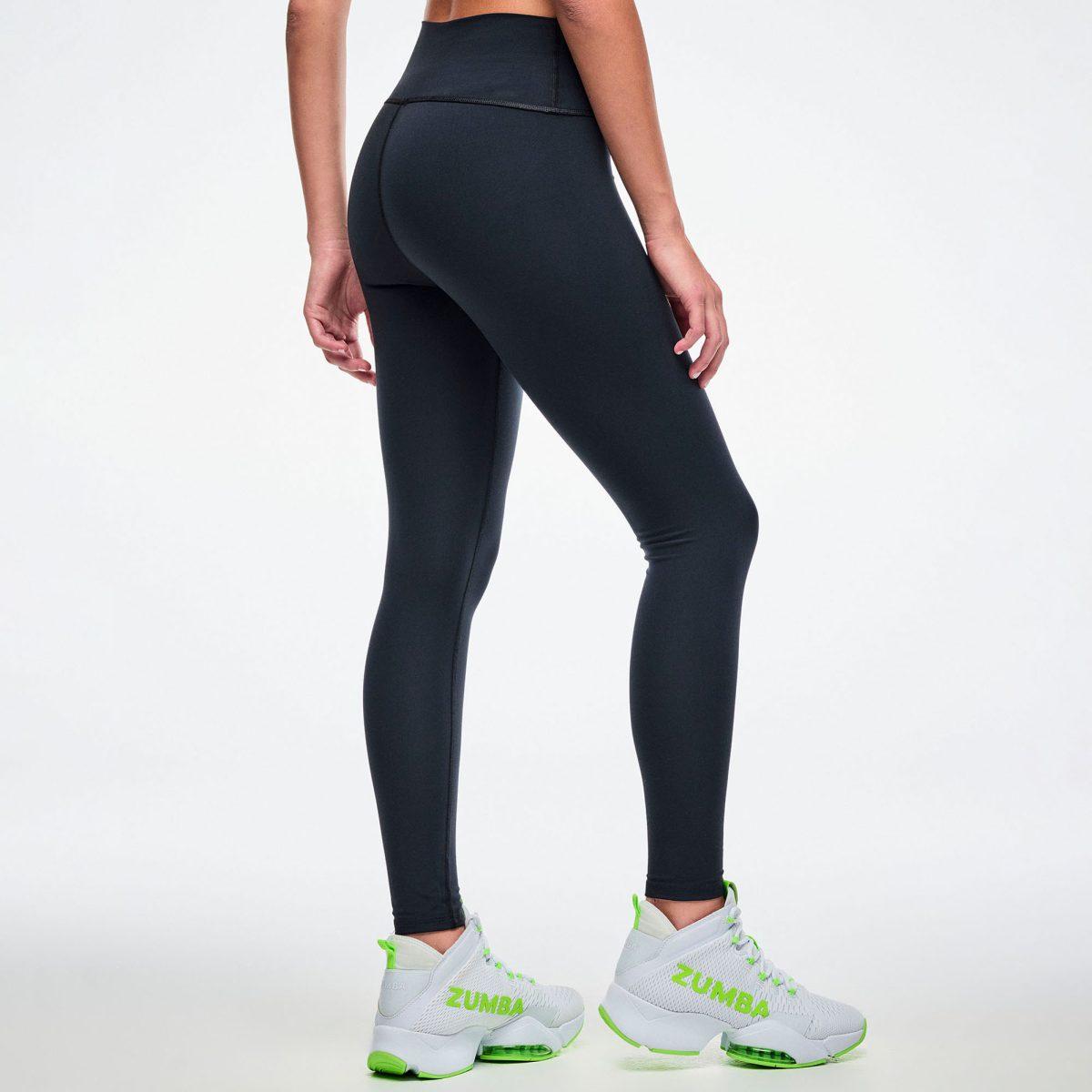 Dale-Z High Waisted Ankle Legging - Bold Black