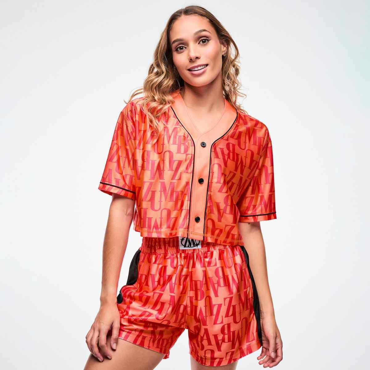 Dale-Z Oversized Crop Baseball Top