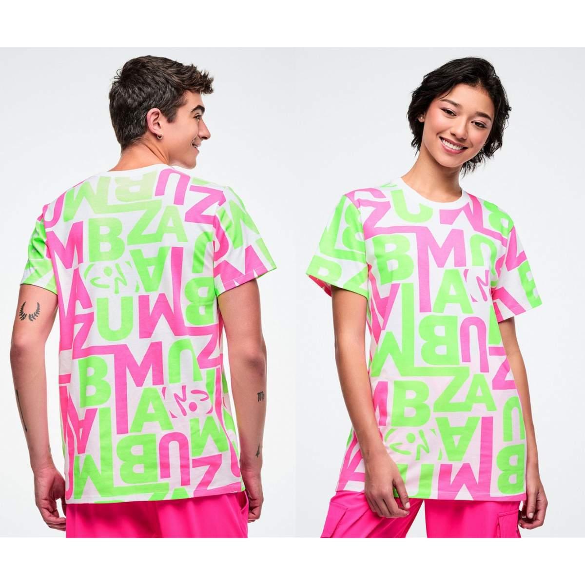 Dale-Z Unisex Crew Neck Tee - White/Green