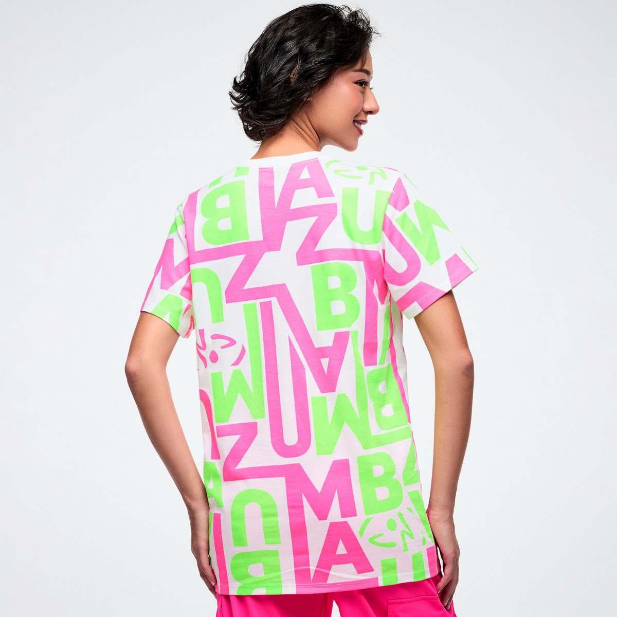 Dale-Z Unisex Crew Neck Tee - White/Green