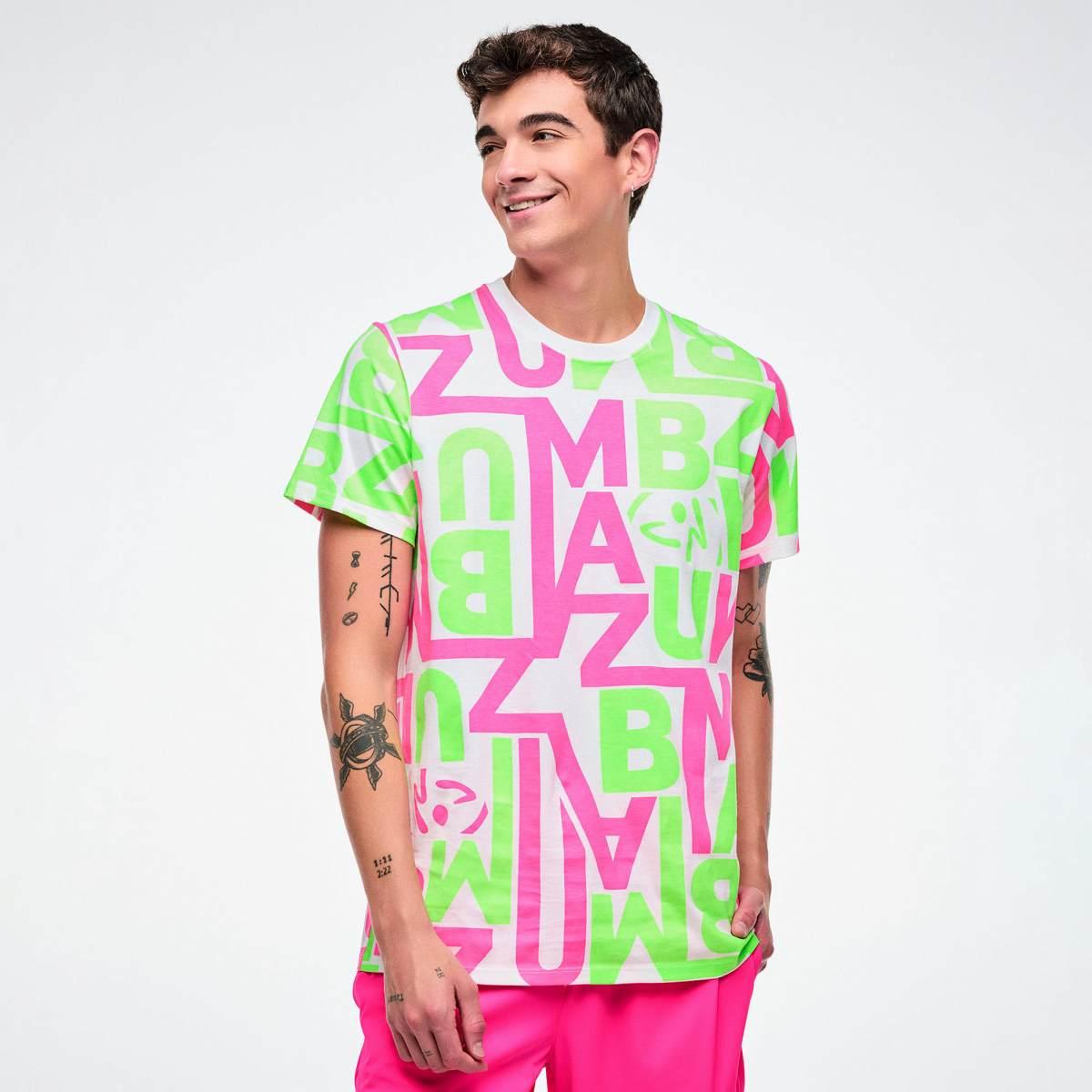 Dale-Z Unisex Crew Neck Tee - White/Green