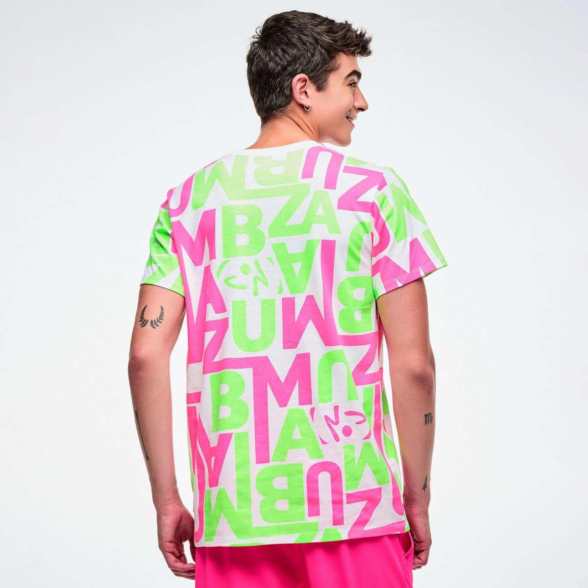 Dale-Z Unisex Crew Neck Tee - White/Green