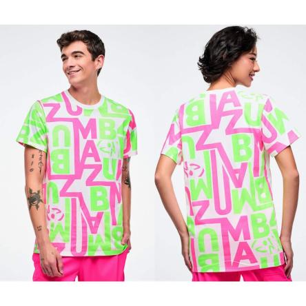 Dale-Z Unisex Crew Neck Tee - White/Green