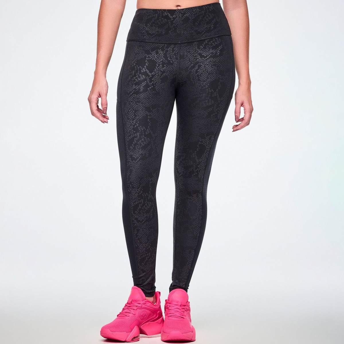 Rock 'n' Roll High Waisted Ankle Leggings With Mesh