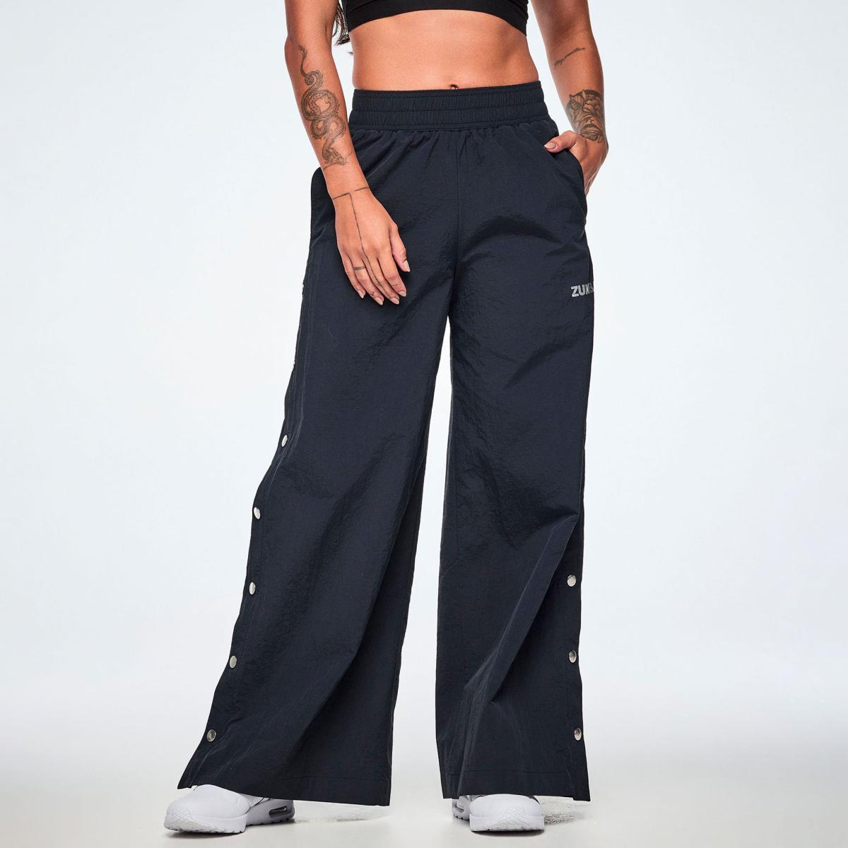 Rock 'n' Roll Wide Leg Pants With Side Snaps