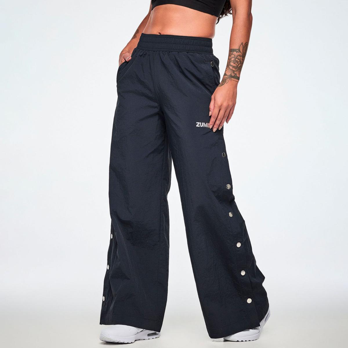 Rock 'n' Roll Wide Leg Pants With Side Snaps