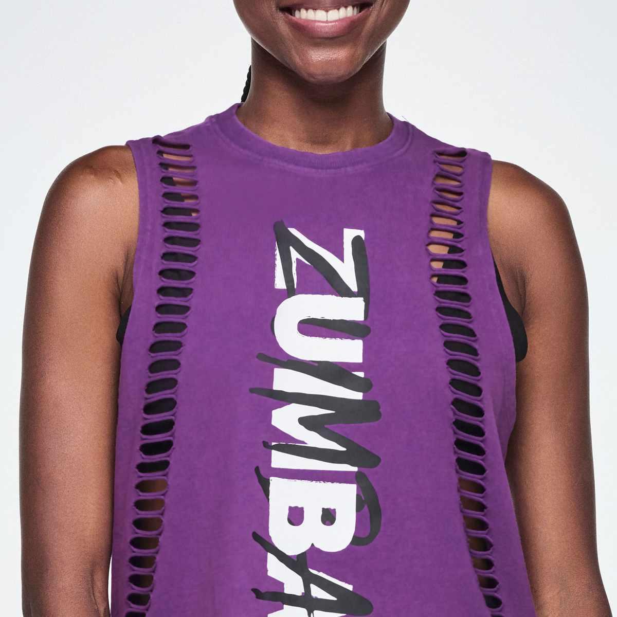Rock 'n' Roll Muscle Tank With Slashes