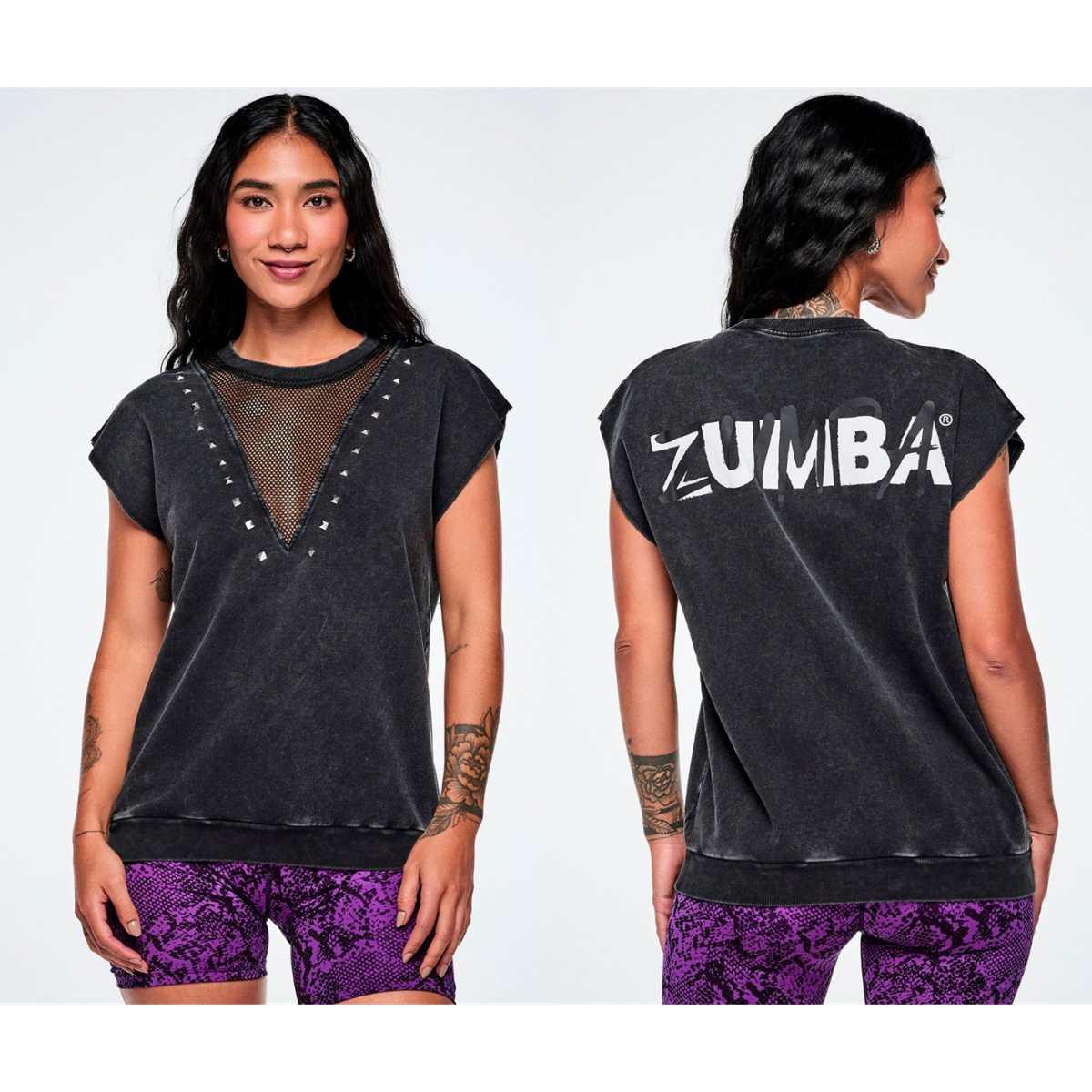 Rock 'n' Roll Loose Top With Mesh