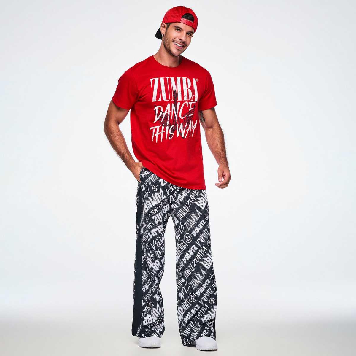 Rock 'n' Roll Unisex Crew Neck Tee - Red