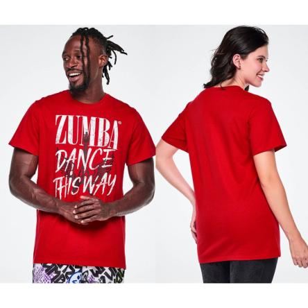 Rock 'n' Roll Unisex Crew Neck Tee - Red