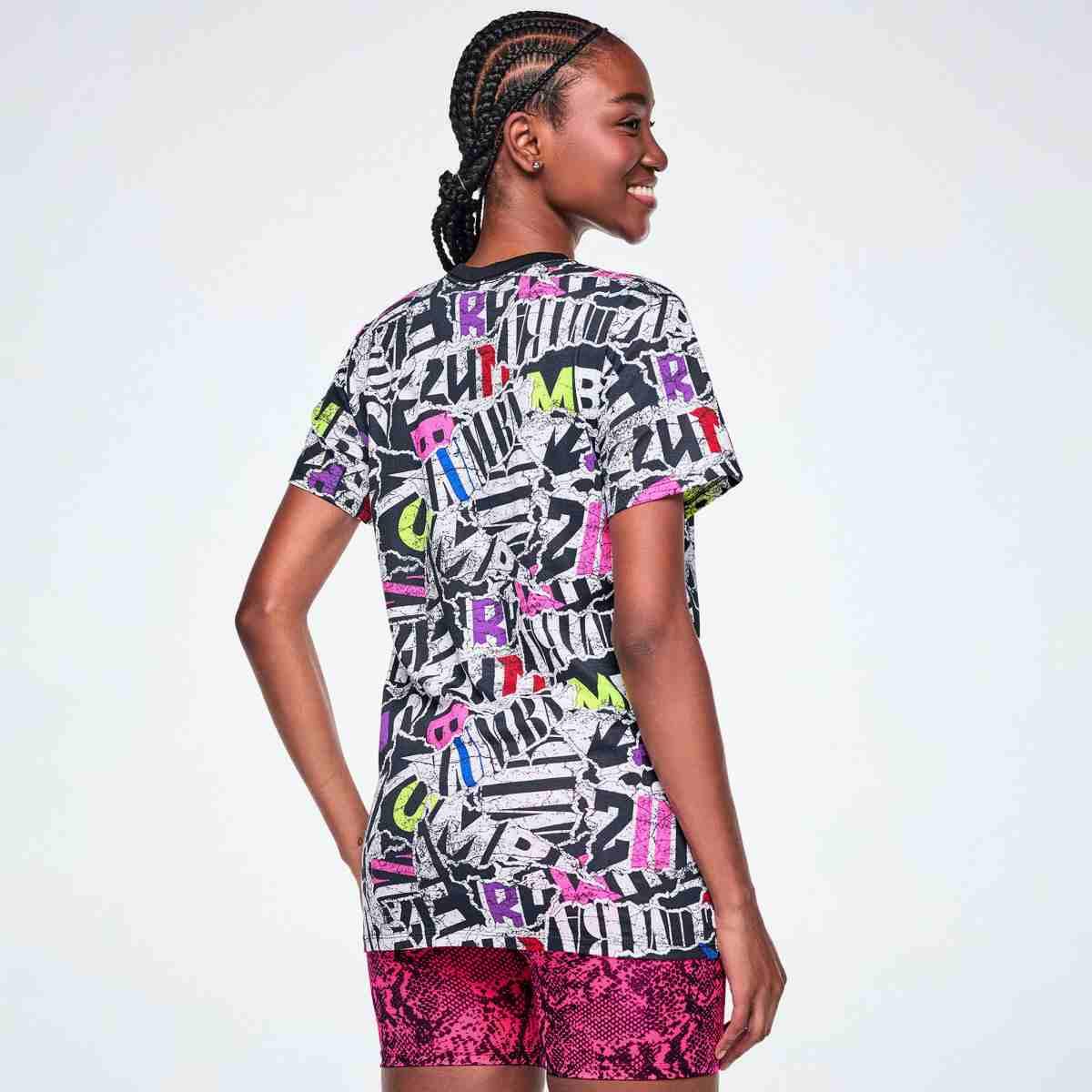Rock 'n' Roll Unisex Crew Neck Tee - Black/White