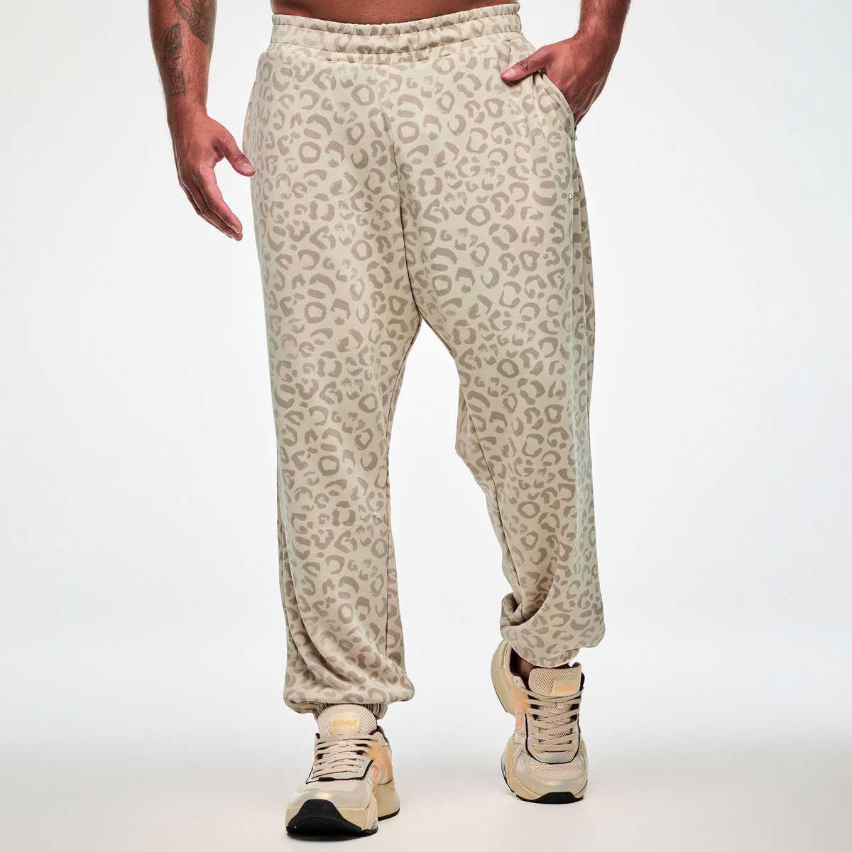 Zumba Modal Knit Slouch Cargo Pants - Beige/Tonal