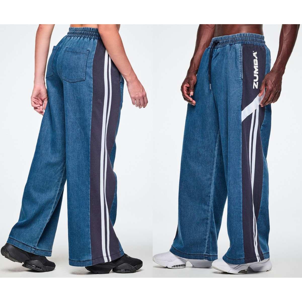 Jean Jamz Wide Leg Combo Pants