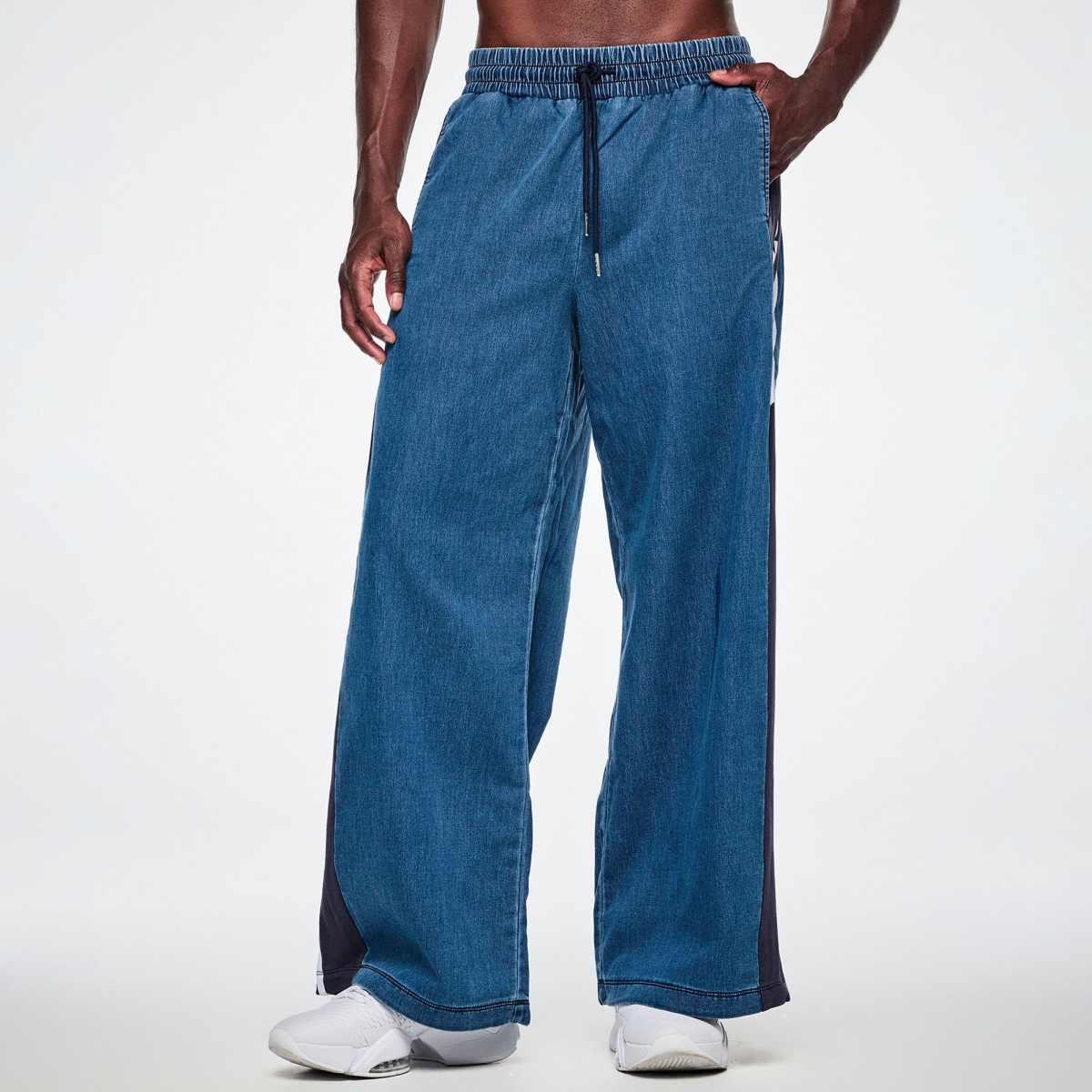 Jean Jamz Wide Leg Combo Pants