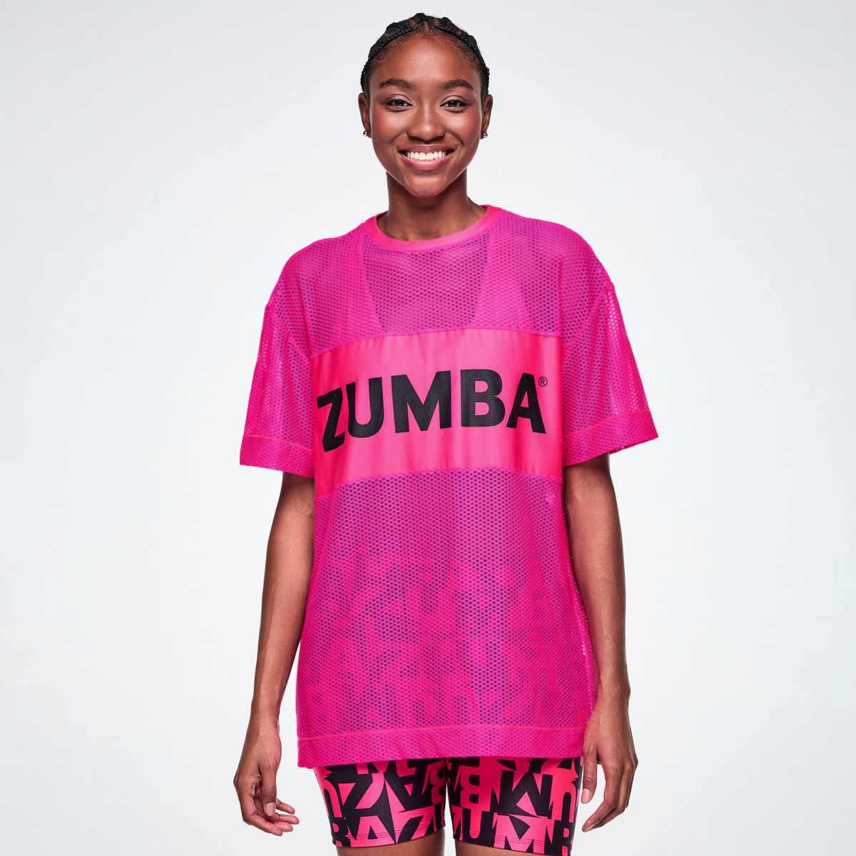 Ultrabright Mesh Boxy Top